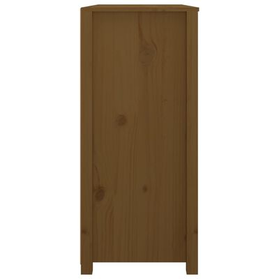 vidaXL Armadietto Marrone Ambra 100x40x90 cm in Legno Massello di Pino