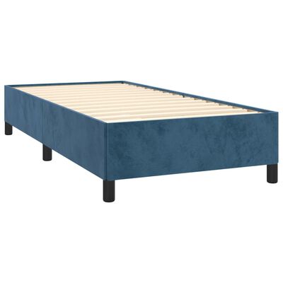 vidaXL Giroletto Blu Scuro 90x200 cm in Velluto