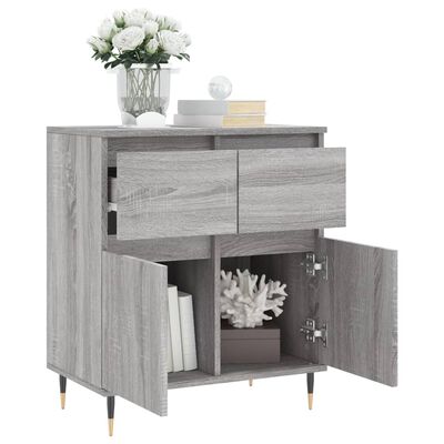 vidaXL Credenza Grigio Sonoma 60x35x70 cm in Legno Multistrato