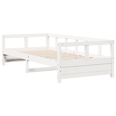 vidaXL Dormeuse senza Materasso Bianca 80x200 cm Legno Massello Pino