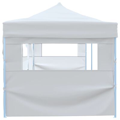 vidaXL Tenda Pieghevole Pop-Up con 5 Pareti Laterali 3x9 m Bianca