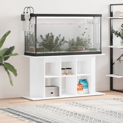 vidaXL Supporto per Acquario 120x40x60 cm in Legno Multistrato Bianco