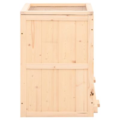 vidaXL Gabbia per Criceti 81x40x60 cm in Legno Massello di Abete