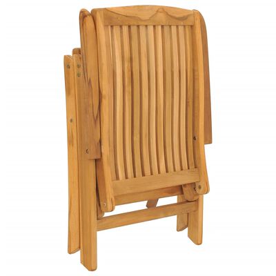 vidaXL Set da Pranzo per Giardino 5 pz in Legno Massello di Teak