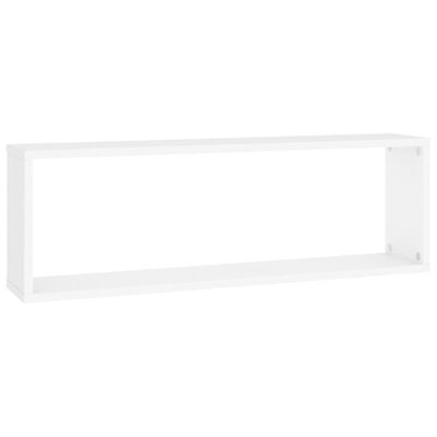 vidaXL Mensole Parete a Cubo 2pz Bianco 80x15x26,5cm Legno Multistrato