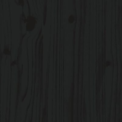 vidaXL Fioriera Rialzata da Giardino Nera 160x30x38 cm Massello Pino