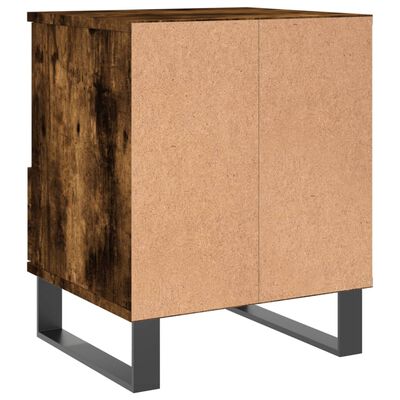 vidaXL Comodino Rovere Fumo 40x35x50 cm in Legno Multistrato