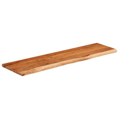 vidaXL Mensola a Muro 60x20x2,5cm Rettangolare Legno Acacia Bordi Vivi