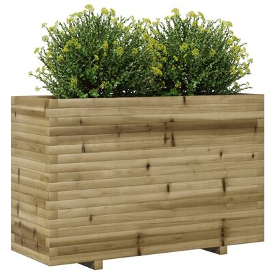 vidaXL Fioriera da Giardino 110x40x72,5 cm in Legno di Pino Impregnato