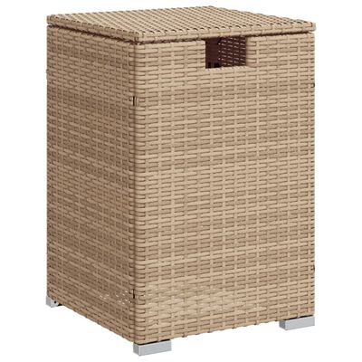 vidaXL Tavolo Copri Serbatoio Propano Beige 40x40x60 cm in Polyrattan