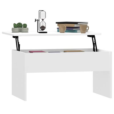 Tavolino Rovere Fumo 80x50,5x41,5 cm in Legno Multistrato