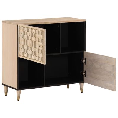 vidaXL Credenza 80x33x75 cm in Legno Massello di Mango