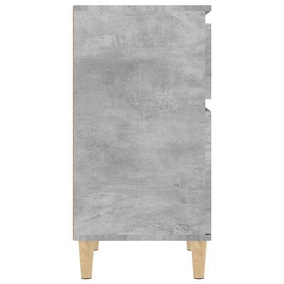 vidaXL Comodini 2 pz Grigio Cemento 40x35x70 cm