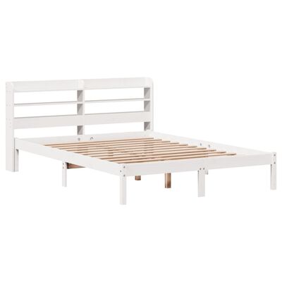 vidaXL Letto senza Materasso Bianco 120x190 cm Legno Massello di Pino