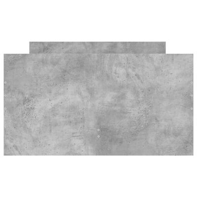 vidaXL Giroletto con Cassetti Grigio Cemento 75x190 cm Small Single