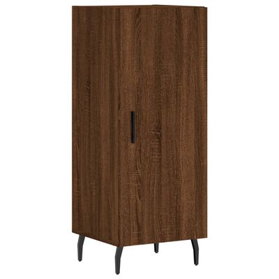 vidaXL Credenza Rovere Marrone 34,5x34x180 cm in Legno Multistrato