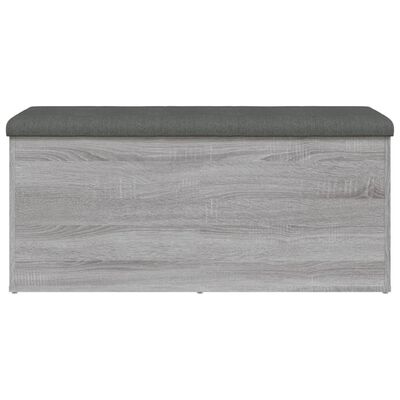 vidaXL Panca Portaoggetti Grigio Sonoma 102x42x45 cm Legno Multistrato