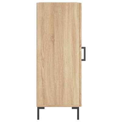 vidaXL Credenza Rovere Sonoma 34,5x34x90 cm in Legno Multistrato