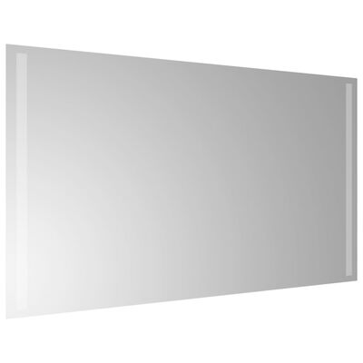 vidaXL Specchio da Bagno con Luci LED 50x90 cm