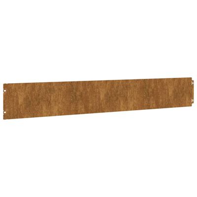 vidaXL Bordure per Prato 50 pz 15x103 cm Flessibili in Acciaio Corten