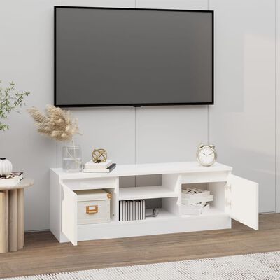 vidaXL Mobile Porta TV con Anta Bianco 102x30x36 cm