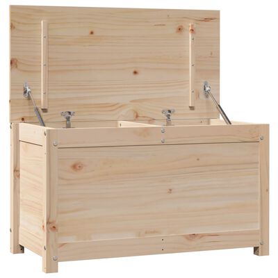 vidaXL Contenitore Portaoggetti 80x40x45,5cm Legno Massello Pino