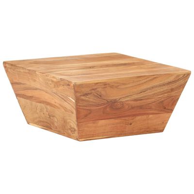 vidaXL Tavolino Salotto a Forma di V 66x66x30 cm Legno Massello Acacia