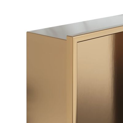 vidaXL Nicchia per Doccia Oro Spazzolato 32x62x9cm in Acciaio Inox