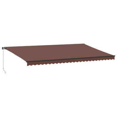 vidaXL Tenda Retrattile Manuale 600x300 cm Marrone