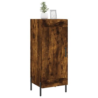 vidaXL Credenza Rovere Fumo 34,5x34x90 cm in Legno Multistrato