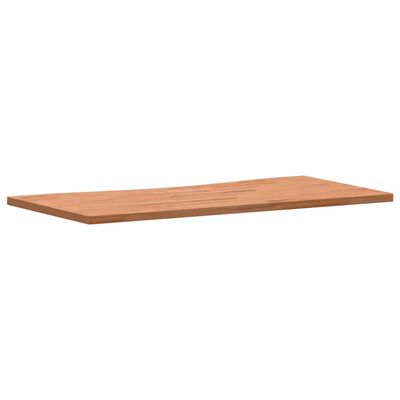 vidaXL Piano per Scrivania 110x(50-55)x2,5 cm Legno Massello di Faggio