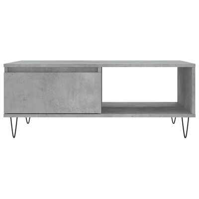 vidaXL Tavolino da Salotto Grigio Cemento 90x60x35cm Legno Multistrato