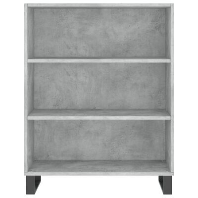 vidaXL Credenza Grigio Cemento 69,5x34x180 cm in Legno Multistrato