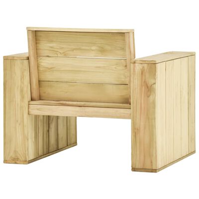 vidaXL Set Divani da Giardino 3 pz in Legno di Pino Impregnato