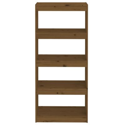 vidaXL Libreria/Divisorio Ambra 60x30x135,5cm Legno Massello di Pino