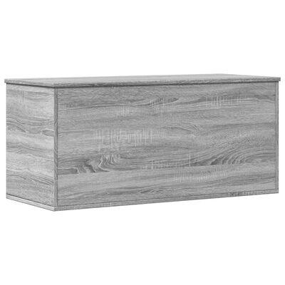 vidaXL Contenitore Grigio Sonoma 100x42x46 cm Legno Multistrato