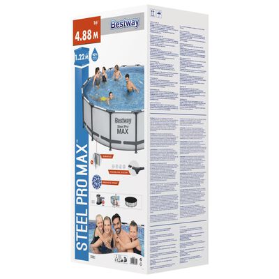 Bestway Set Piscina Steel Pro MAX 488x122 cm