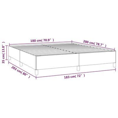 vidaXL Giroletto Bianco 180x200 cm in Similpelle