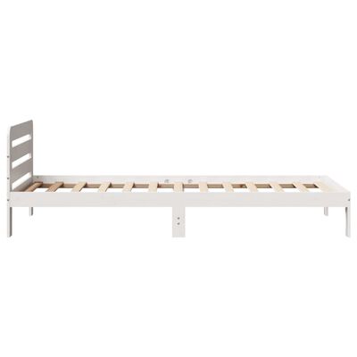 vidaXL Letto senza Materasso Bianco 90x200 cm Legno Massello di Pino