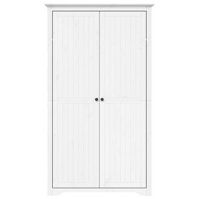 vidaXL Armadio BODO 99x53,5x173 cm in Legno Massello di Pino Bianco