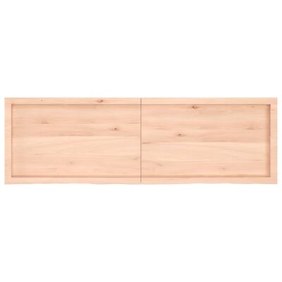 vidaXL Piano Bagno 160x50x(2-6) cm in Legno Massello Non Trattato