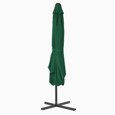 vidaXL Ombrellone da Esterni con Palo in Acciaio 250x250 cm Verde