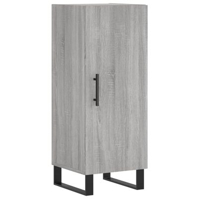 vidaXL Credenza Grigio Sonoma 34,5x34x180 cm in Legno Multistrato