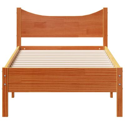 vidaXL Letto senza Materasso Marrone Cera 90x190 cm in Legno di Pino