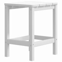 vidaXL Tavolo da Giardino Adirondack Bianco 38x38x46 cm HDPE