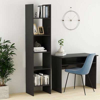 vidaXL Libreria Grigia 40x35x180 cm in Legno Multistrato