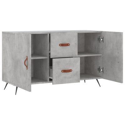 vidaXL Credenza Grigio Cemento 100x36x60 cm in Legno Multistrato