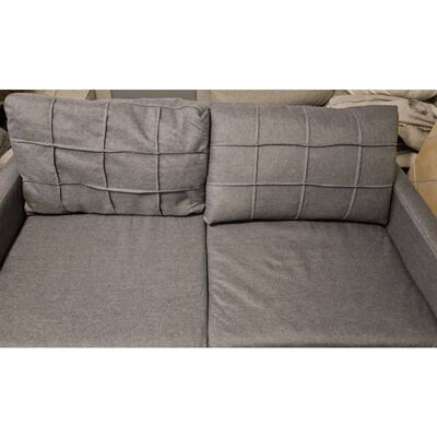 vidaXL Divano a 2 Posti B-Stock Grigio Chiaro 140 cm in Tessuto