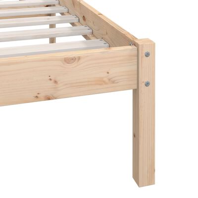 vidaXL Giroletto senza Materasso in Legno Massello 200x200 cm