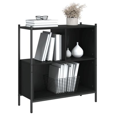 vidaXL Libreria Nera 72x28x77,5 cm in Legno Multistrato